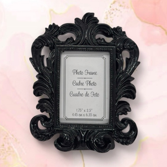 None Other - Classic Ornate Small Photo Frame - Black